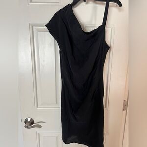 ASOS NWT Black One Shoulder Mini Dress Size 4